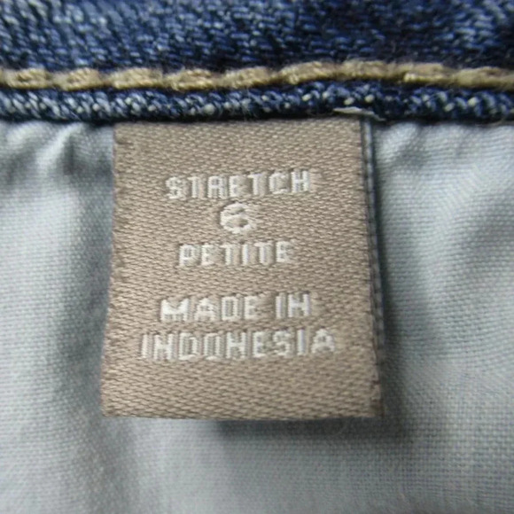 J Jill Authentic Fit Slim Ankle Jeans Women's 6p Low Rise Straight Denim Stretch - Picture 7 of 9